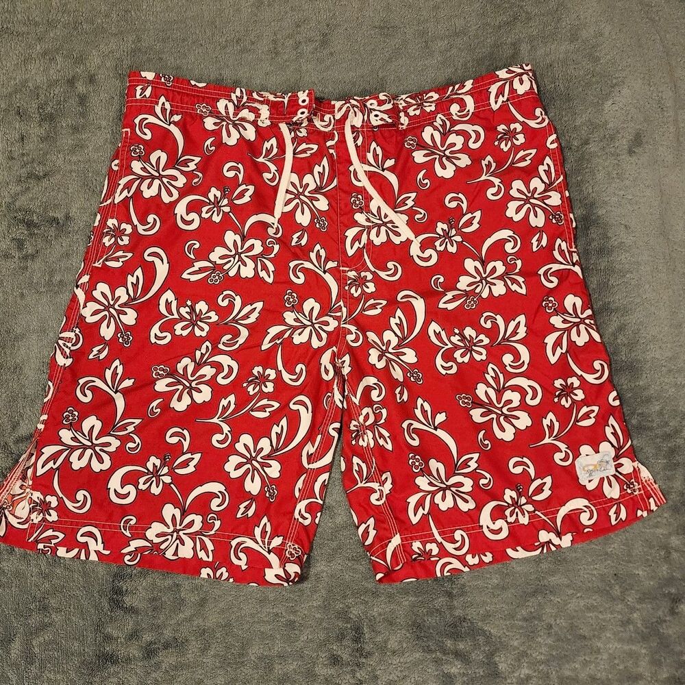 OP Sport Men's Floral Swimming Shorts. EUC.